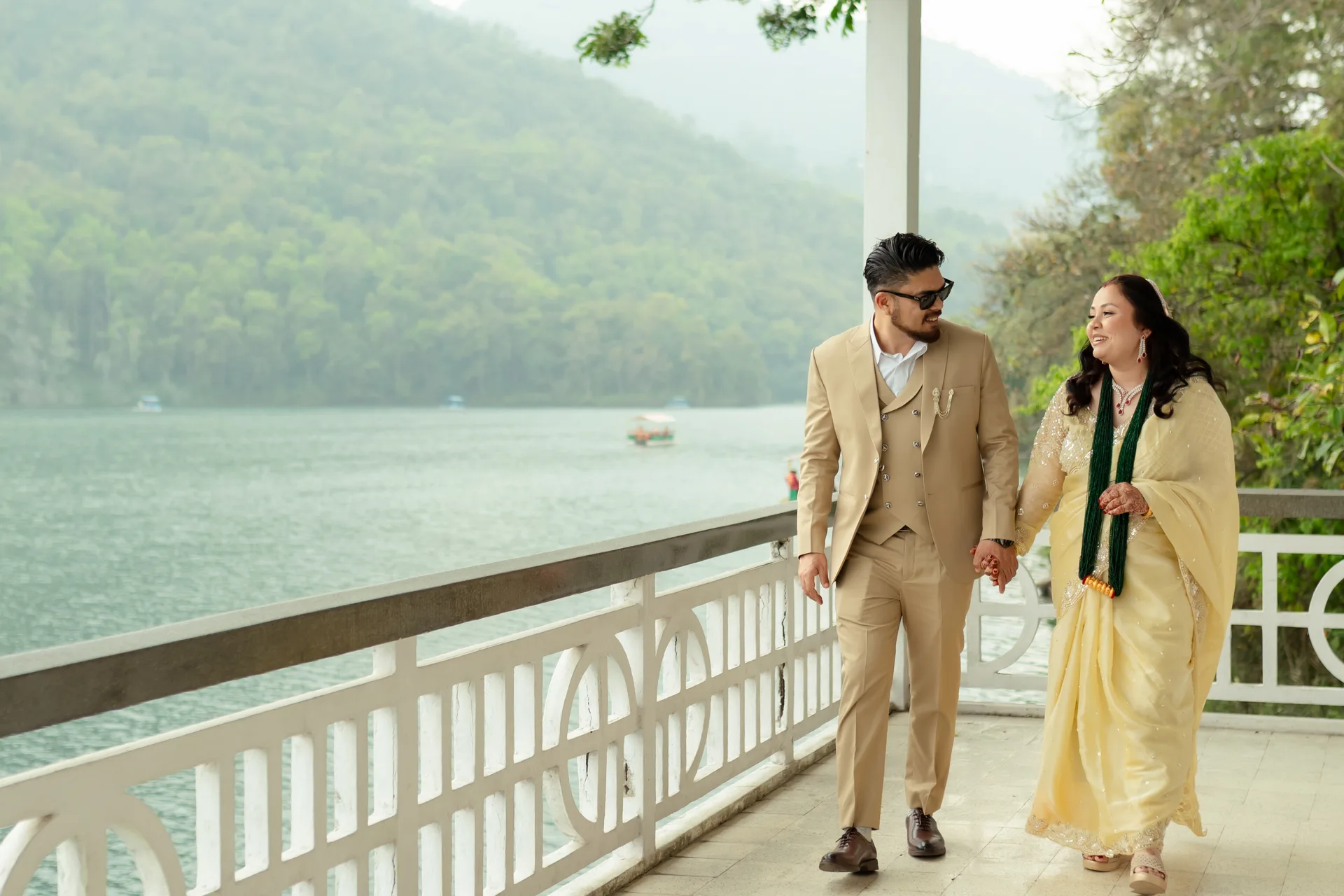 Couples portrait landscape